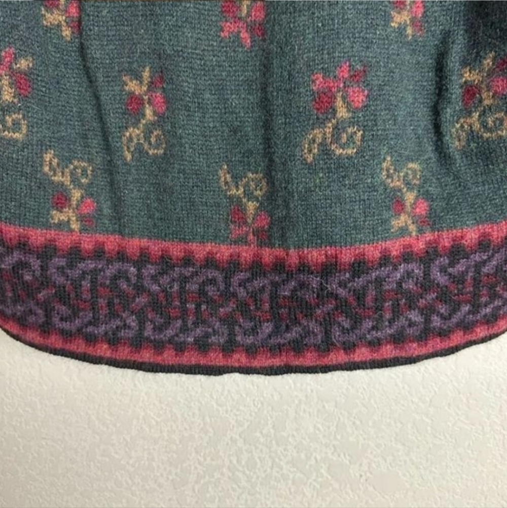 NORDIC DESIGN 100% Shetland Wool Cardigan Knit Sweater Women's Plus Size 3X EUC - Picture 5 of 12